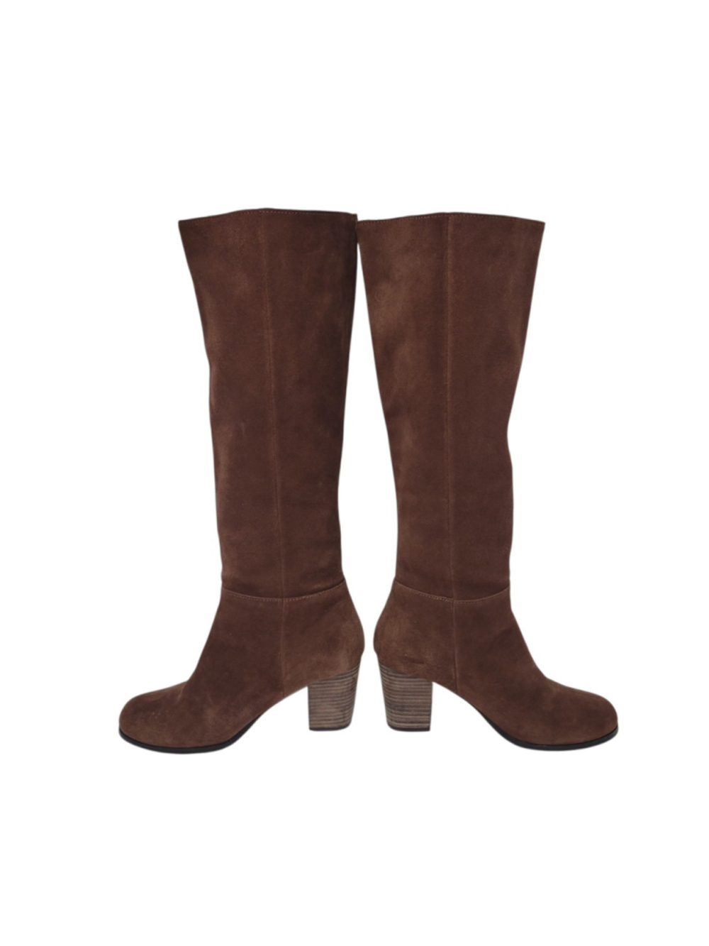 Cole Haan/NikeAIR Collaboration #D40558 Women's Brown Block Heel Boots Size 5B